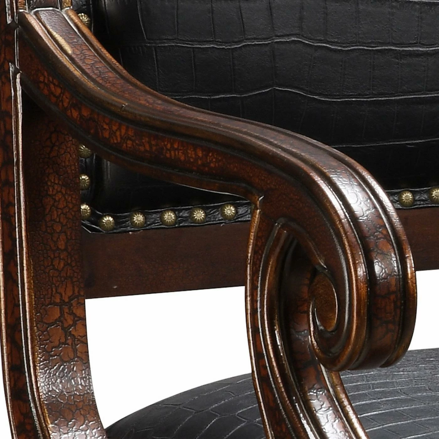 Best deal โญ Arm Chairs Coast To Coast Embossed Alligator Accent Chair ๐ - Image 3