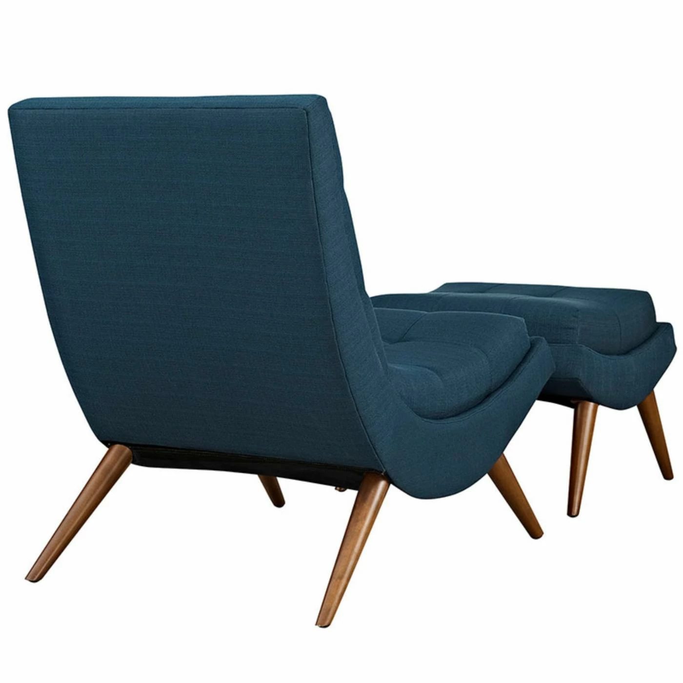 Deals ๐ Armless Chairs Modway Ramp Fabric Lounge Chair With Ottoman ๐ - Image 3