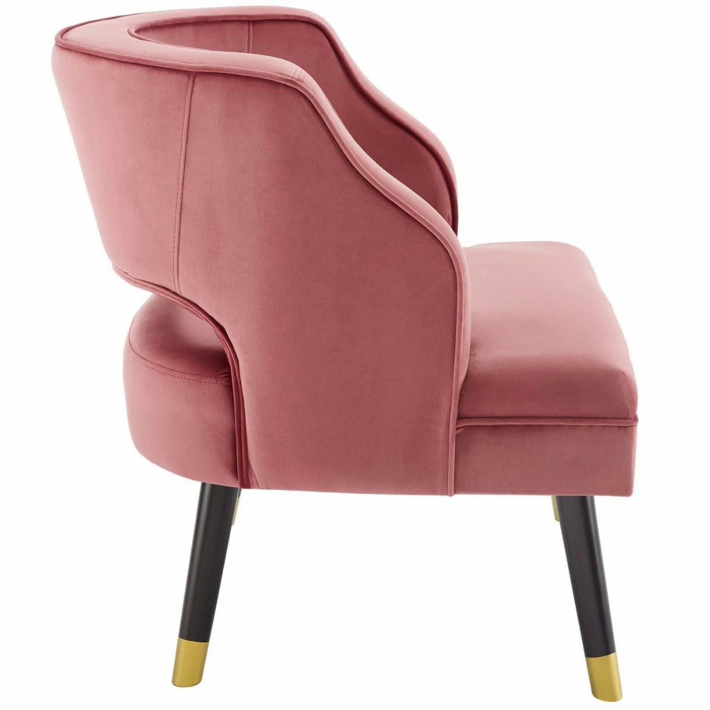 Best Sale โ๏ธ Armless Chairs Modway Traipse Tufted Open Back Performance Velvet Armchair ๐ - Image 3