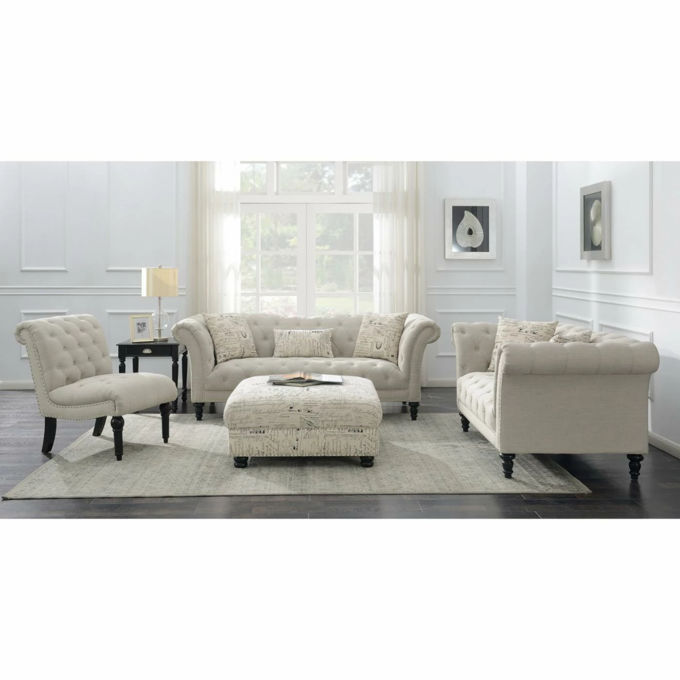 Cheap โ๏ธ Wallace & Bay Armless Chairs Wallace & Bay Hardy Armless Chair ๐ฅ - Image 3