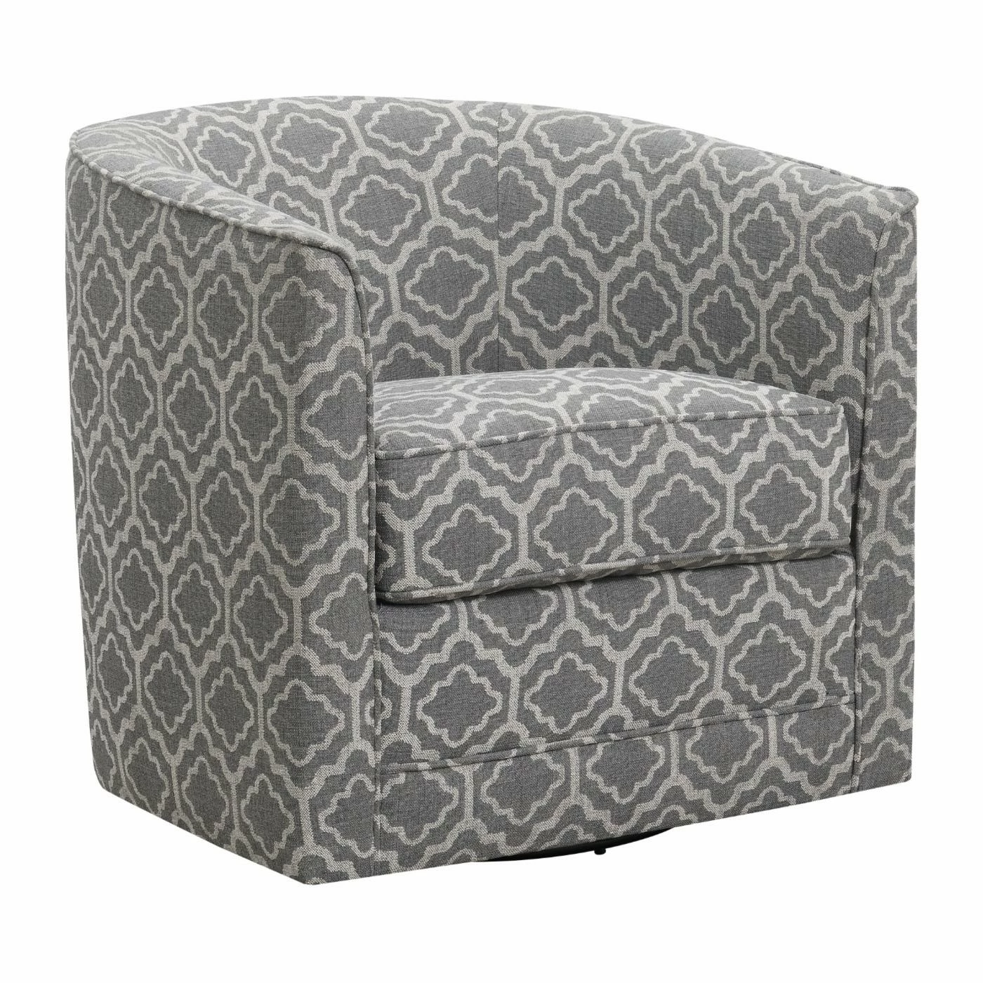 Coupon ๐ Wallace & Bay Barrel Chairs Wallace & Bay Little Graphic Fabric Swivel Accent Chair ๐ฏ - Image 3