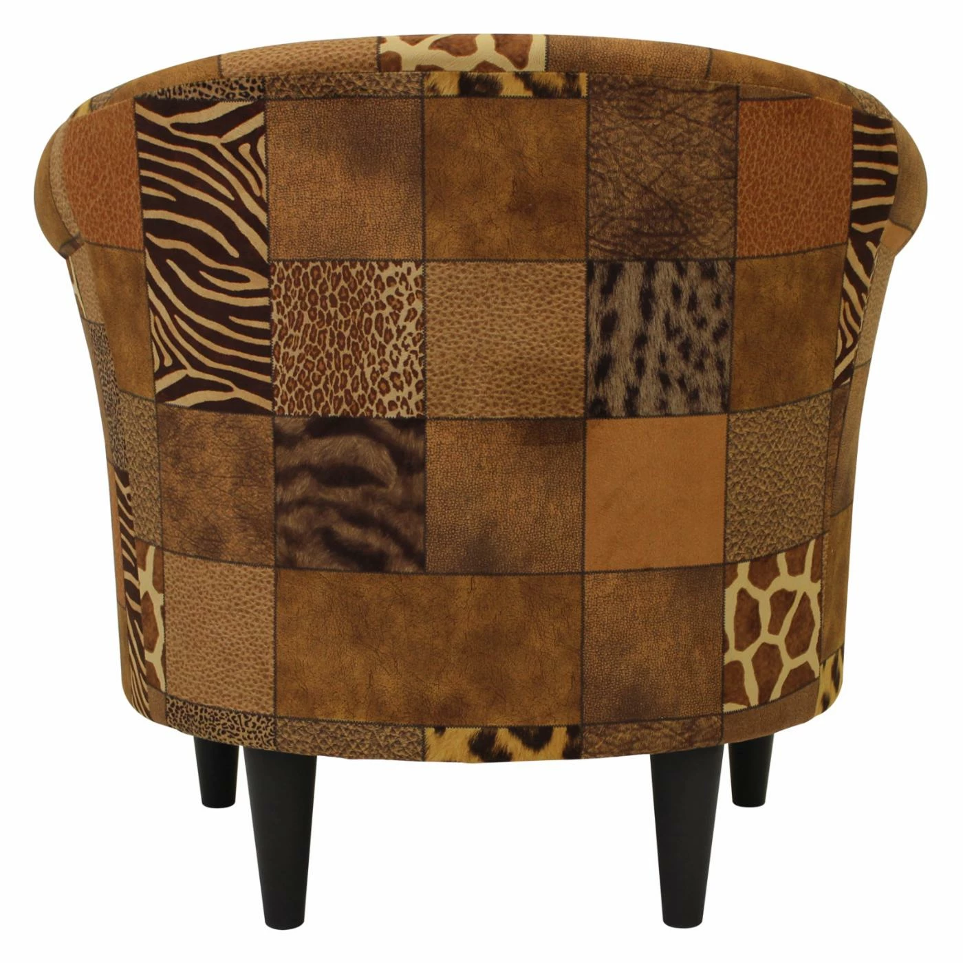 Brand new π Barrel Chairs Fox Hill Nikole Patchwork Animal Print Club Chair π - Image 3