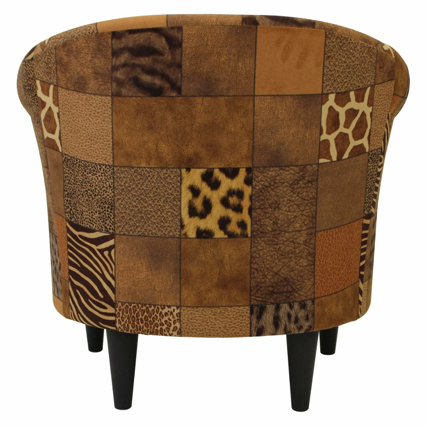Top 10 𧨠Barrel Chairs Fox Hill Savannah Patchwork Animal Print Club Chair π - Image 3