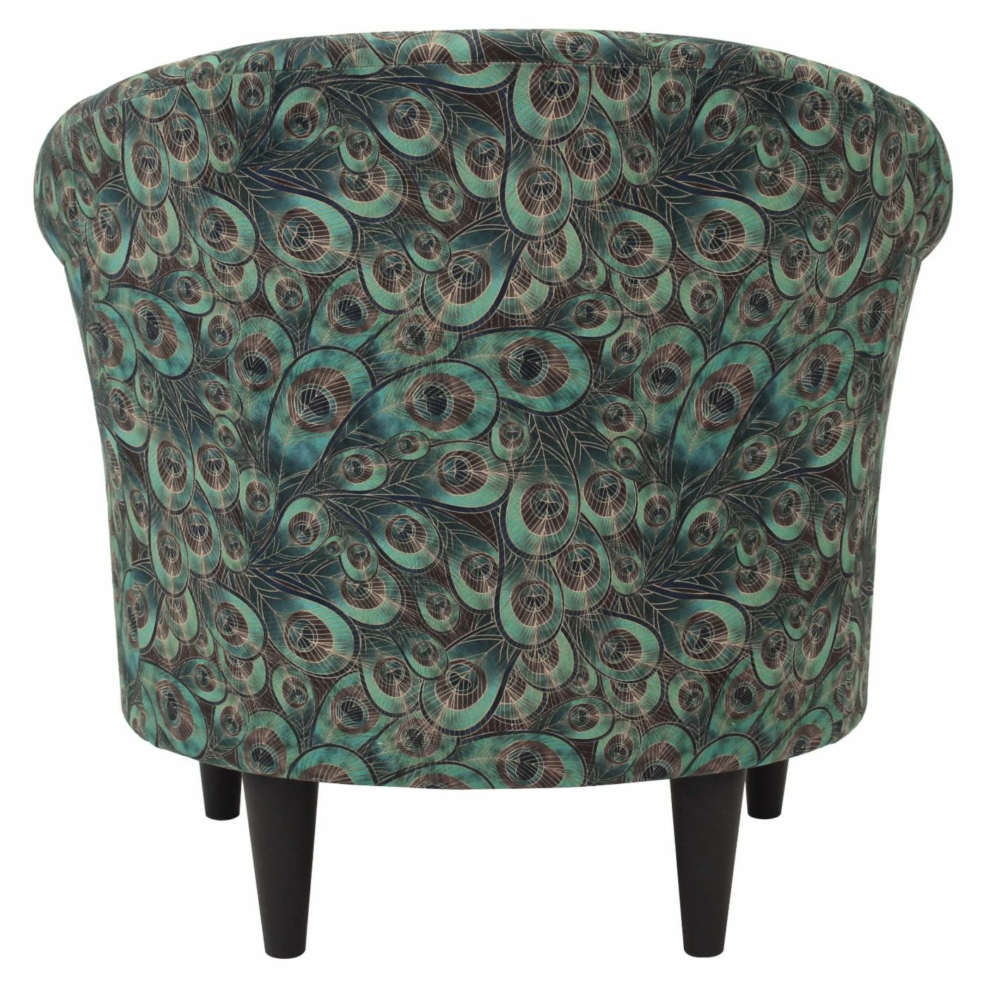 Buy โจ Barrel Chairs Fox Hill Savannah Peacock Print Club Chair ๐ฏ - Image 3