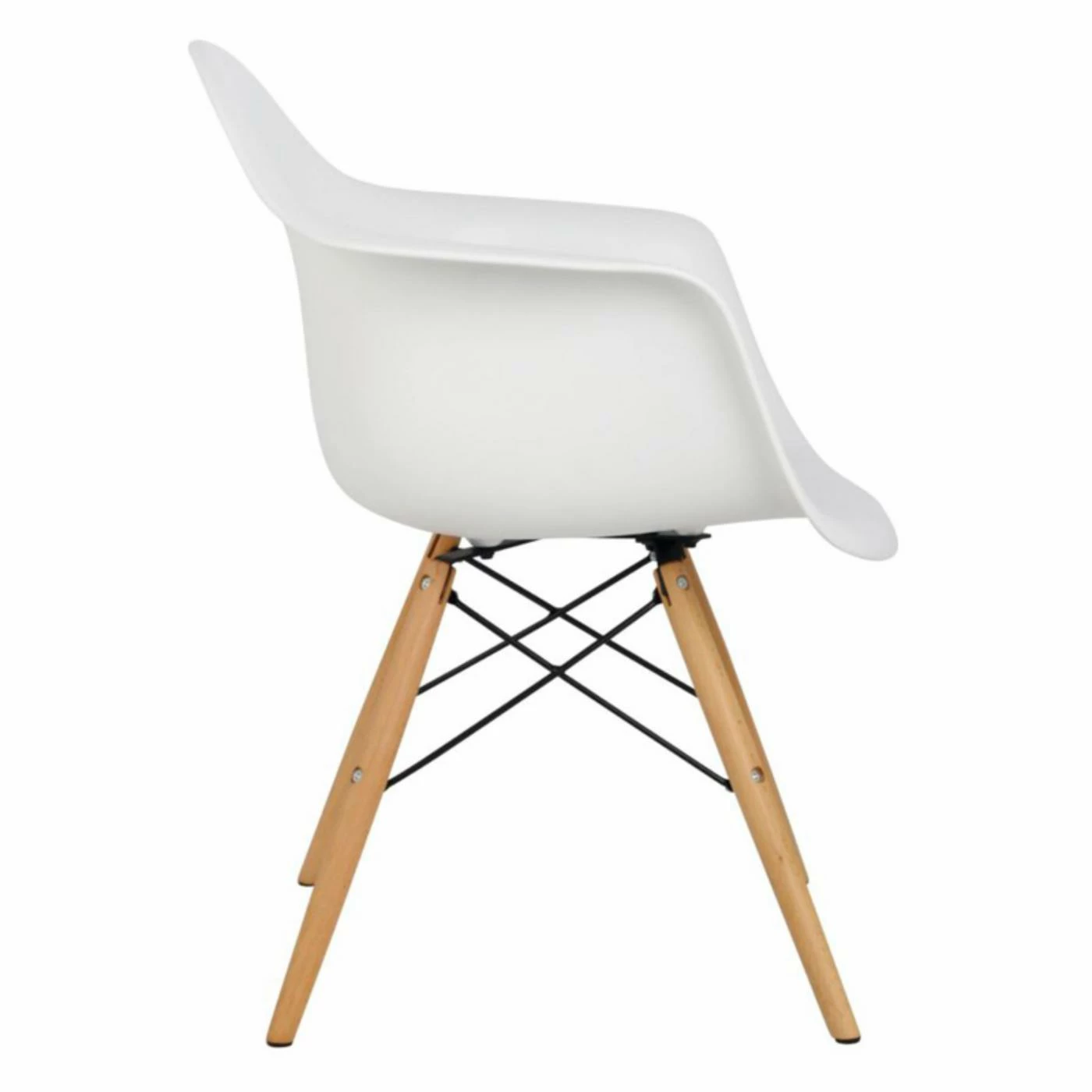 Best Pirce βοΈ Arm Chairs Hodedah Imports Bucket Studio Chair In White π - Image 3