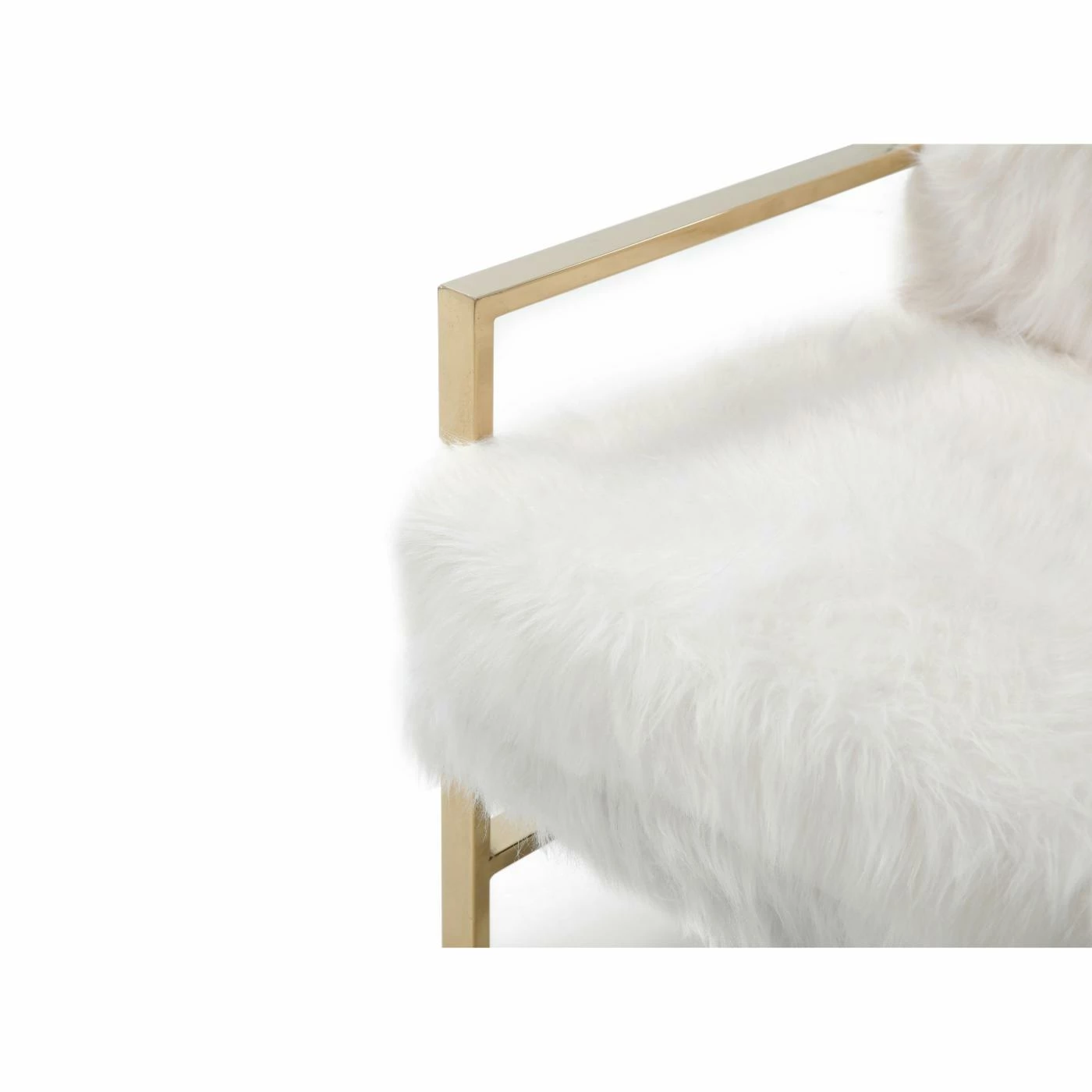 Buy ๐ Arm Chairs Hodedah Imports Glam Faux Fur Upholstered Accent Chair โค๏ธ - Image 3