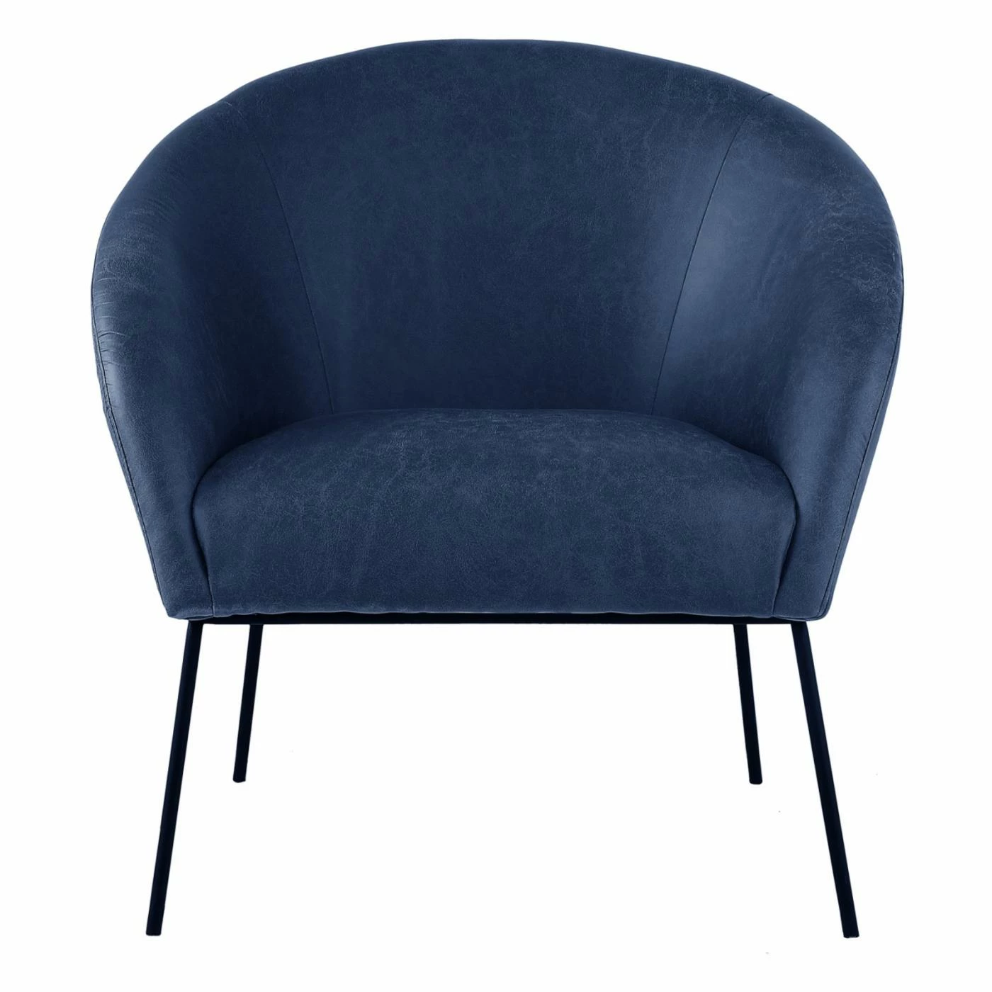 Hot Sale ๐ Arm Chairs Nicole Miller Terrell Polyurethane Leather Barrel Accent Chair ๐งจ - Image 3