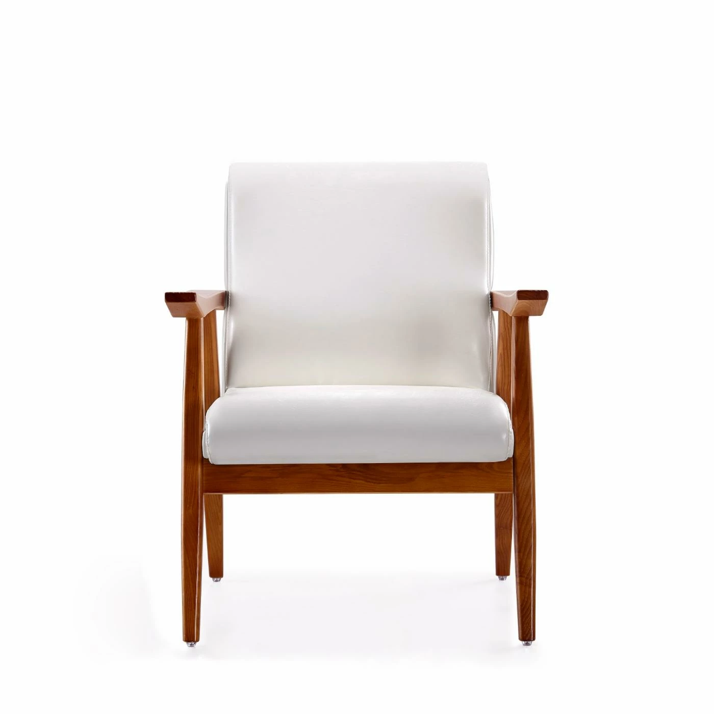 Cheap ๐ Arm Chairs Manhattan Comfort Arch Duke Faux Leather Accent Chair ๐ - Image 3