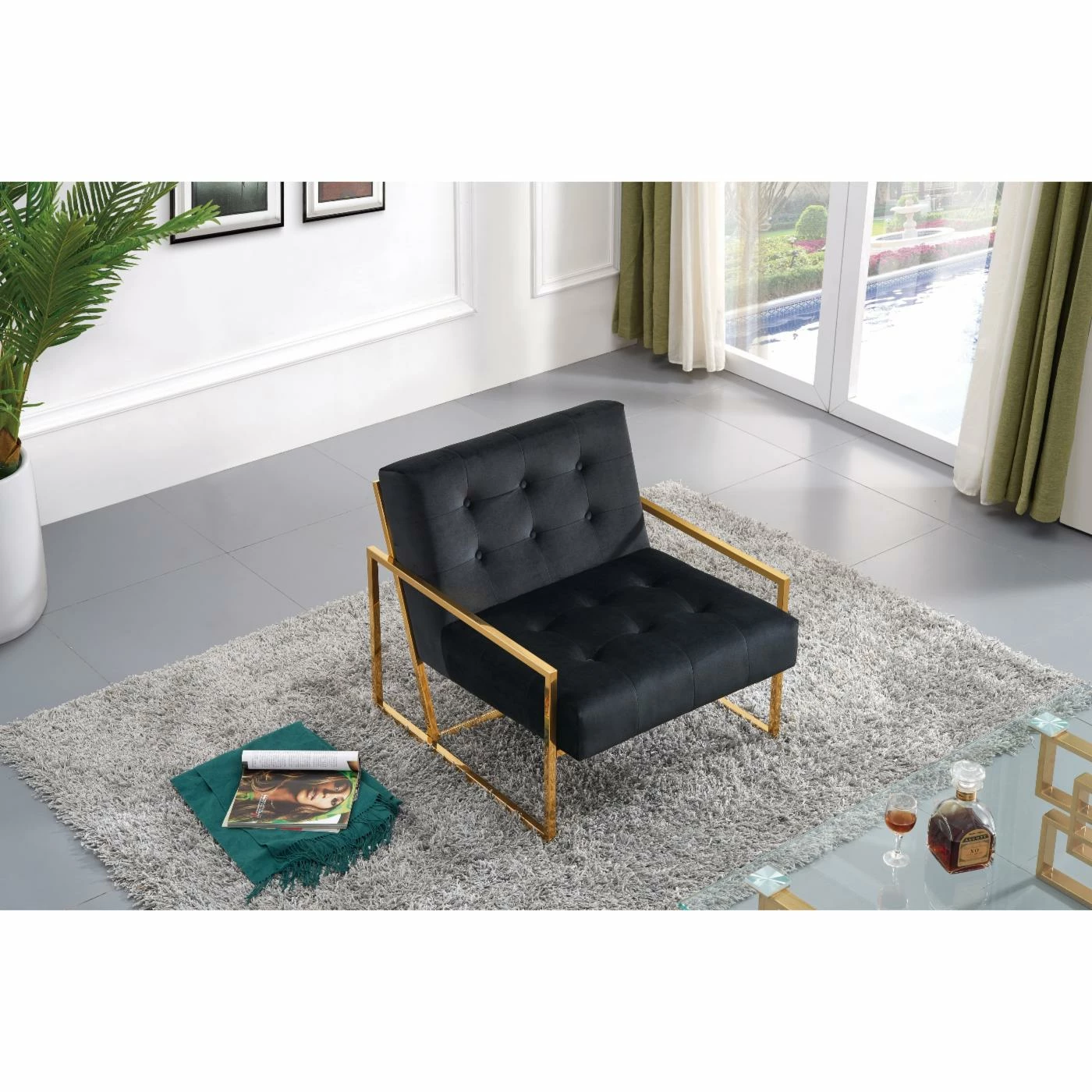 Best Pirce ๐ Arm Chairs Meridian Furniture Inc Pierre Accent Chair ๐ฏ - Image 3