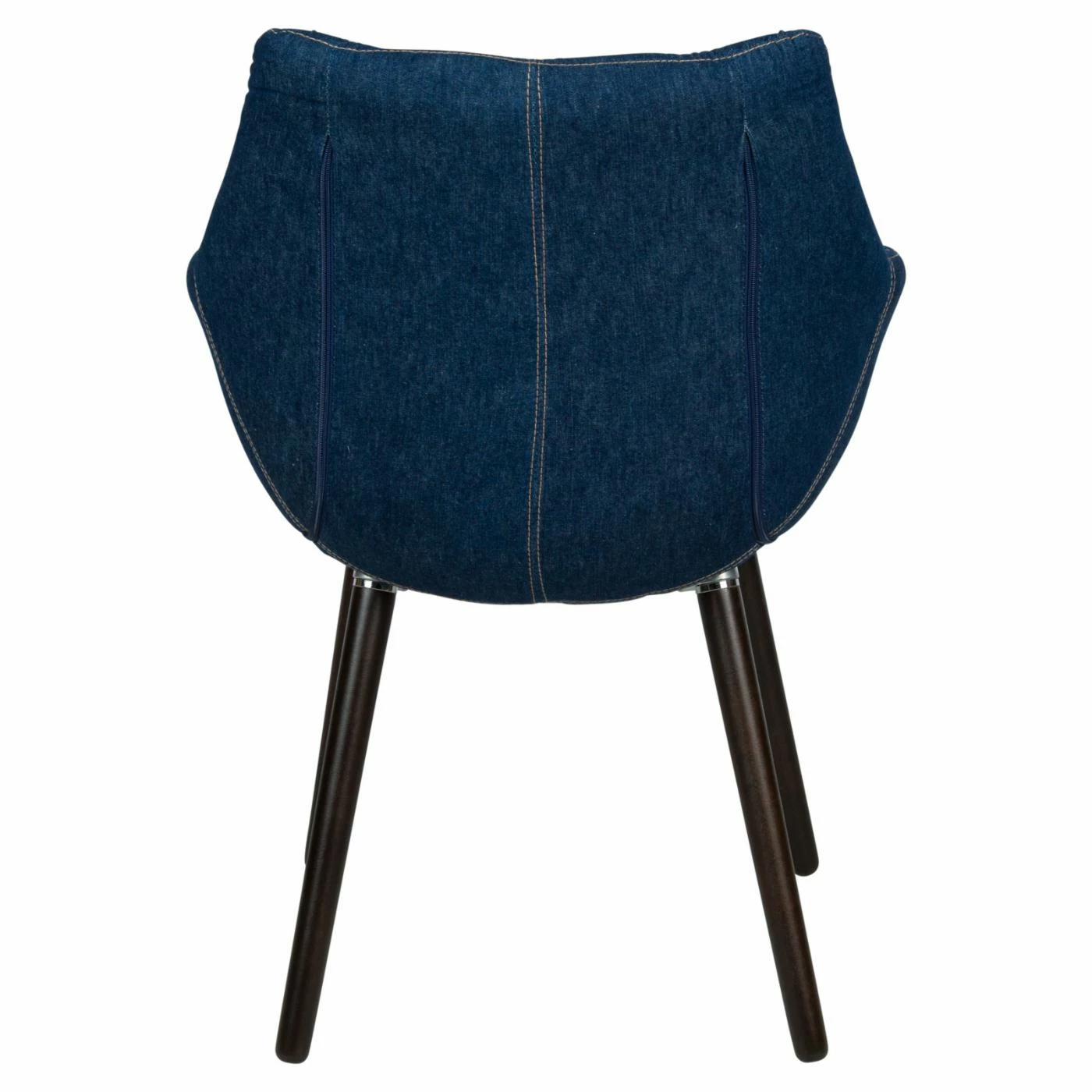 Best Sale ๐ Arm Chairs LeisureMod Milburn Tufted Denim Lounge Chair โญ - Image 3