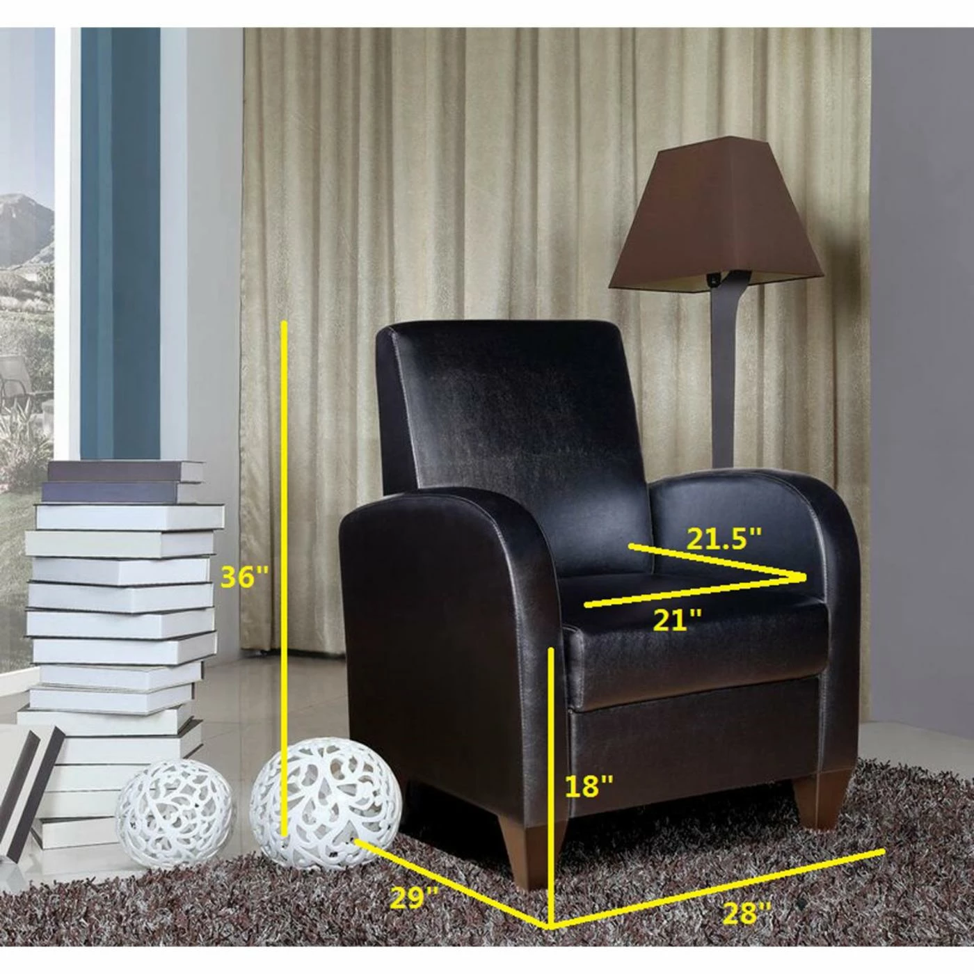 Budget โ Arm Chairs NH Designs Faux Leather Accent Chair ๐คฉ - Image 3