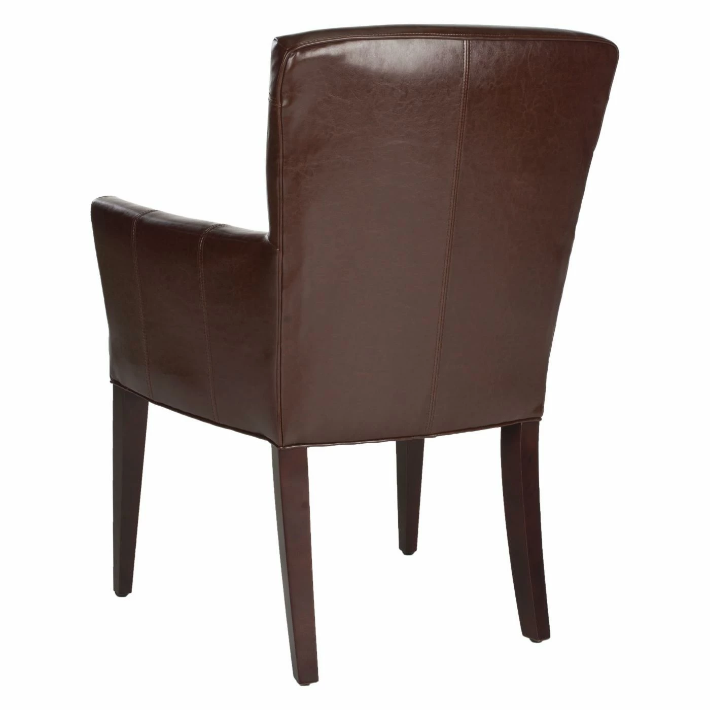 Deals π Arm Chairs Safavieh Dale Leather Arm Chair - Brown π - Image 3