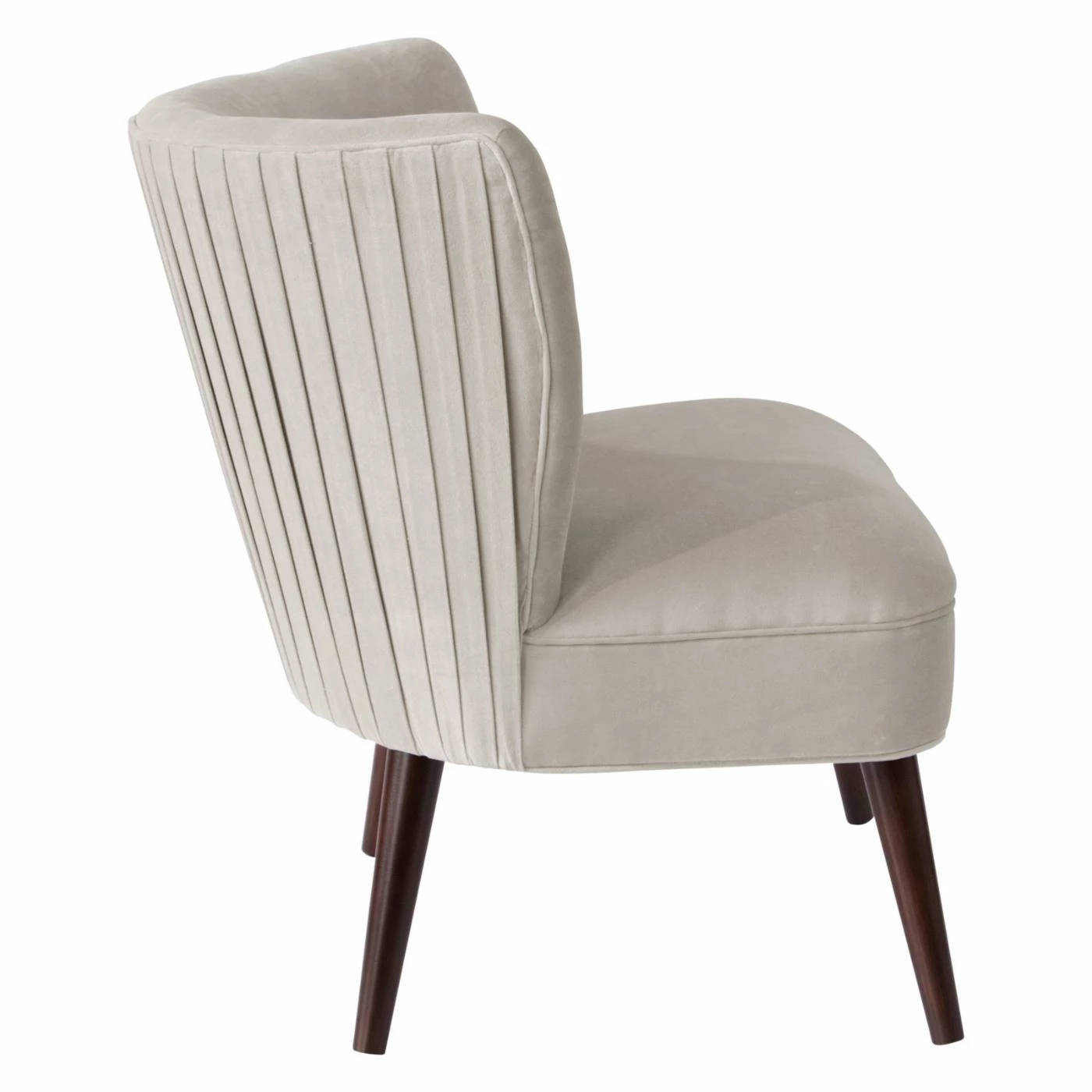 Brand new ๐ฅฐ Armless Chairs Skyline Furniture Velvet Mid-Century Armless Pleated Accent Chair ๐งจ - Image 3