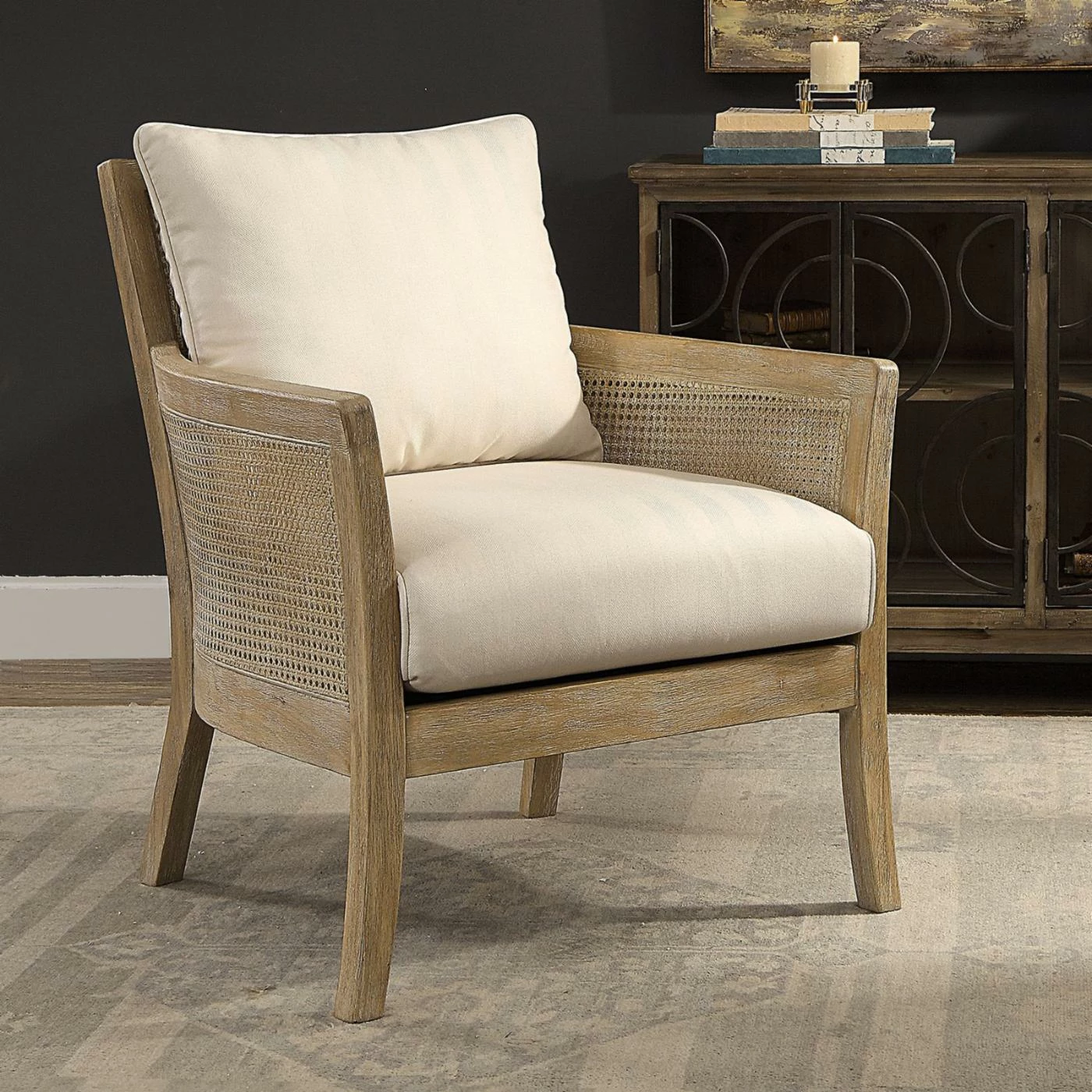 Hot Sale ๐ Arm Chairs HN Home Martin Coastal Natural Armchair ๐ - Image 3