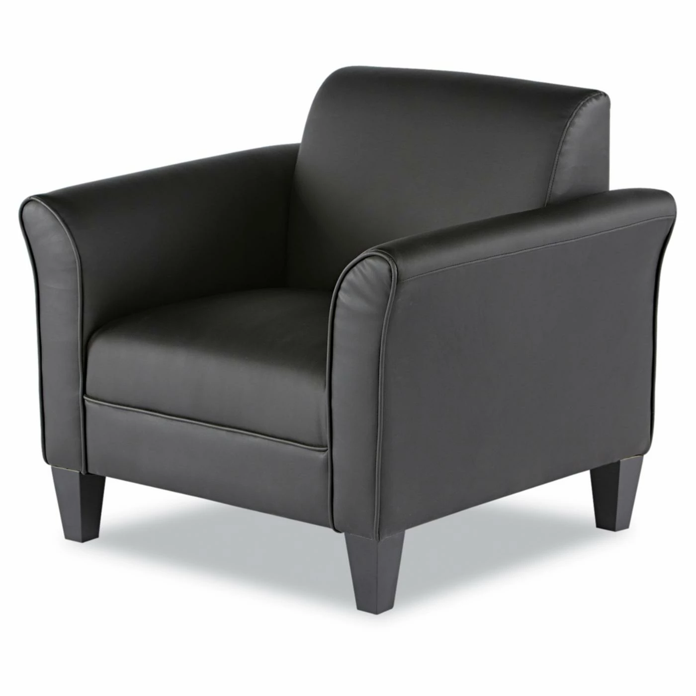 Buy โค๏ธ Arm Chairs Alera Reception Lounge Series Leather Club Chair - Black โค๏ธ - Image 3