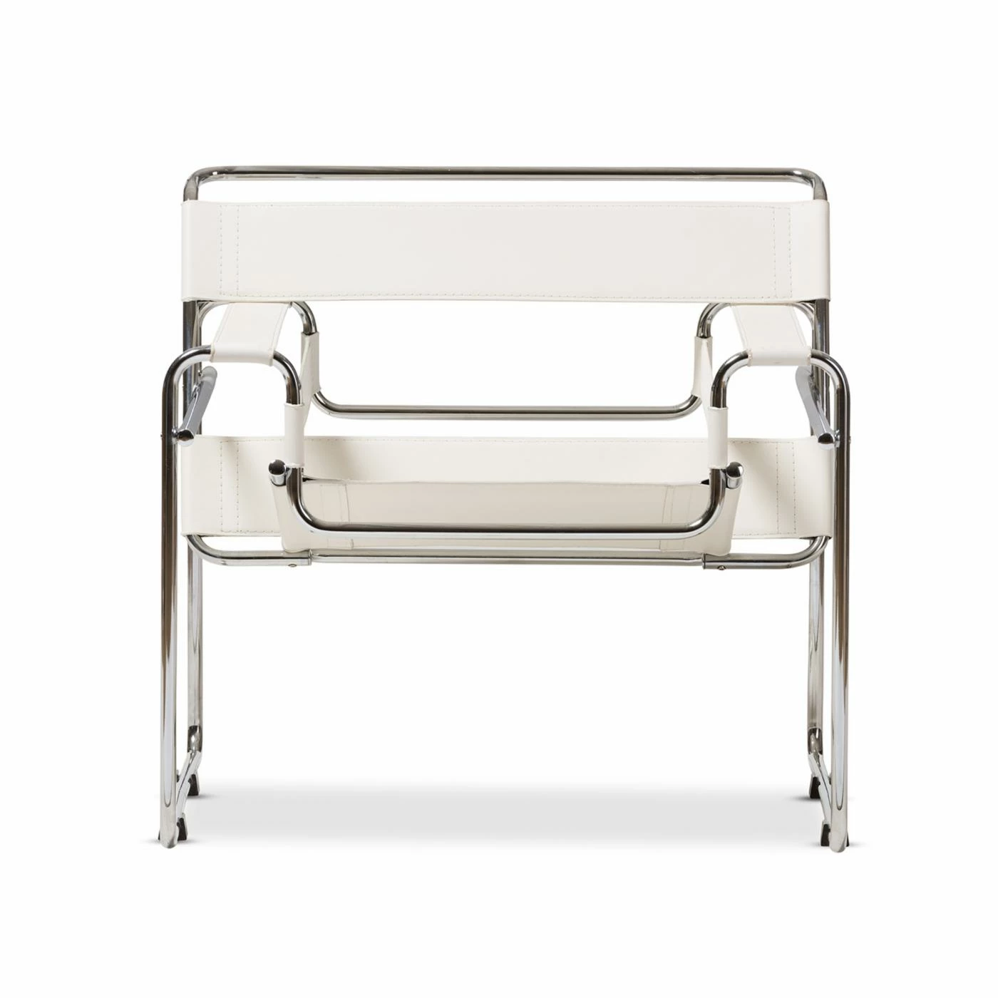 Discount ๐ Arm Chairs Baxton Studio Jericho Leather Accent Chair - White ๐ฅ - Image 3