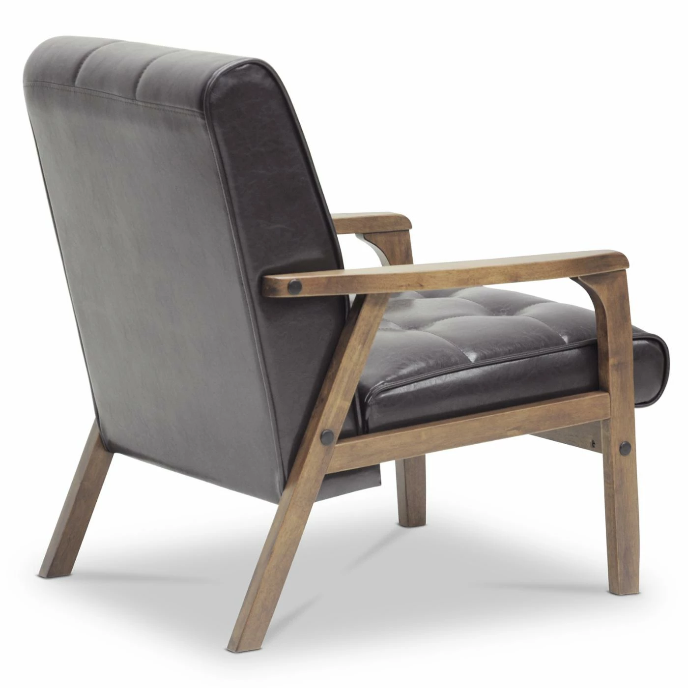 Coupon π₯° Arm Chairs Baxton Studio Mid-Century Masterpieces Club Chair - Brown β¨ - Image 3