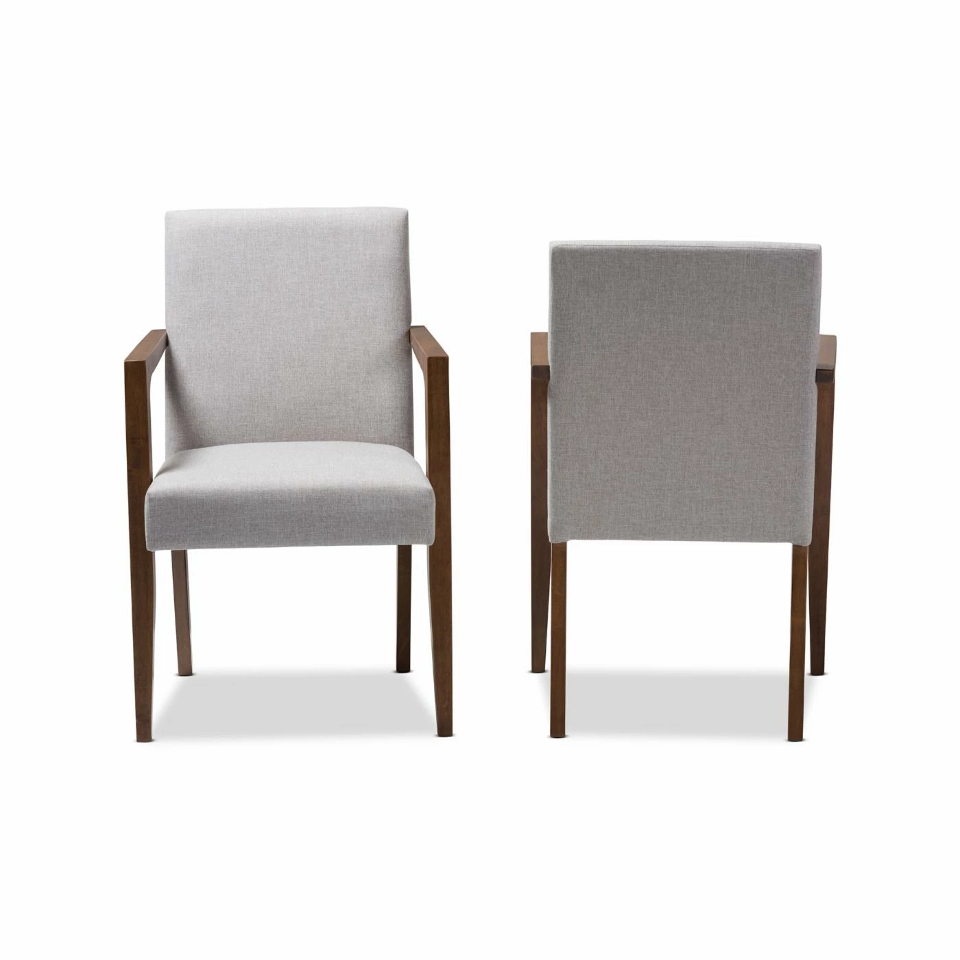 Flash Sale ๐ Arm Chairs HN Home Bassetti Mid-Century Modern Upholstered Wooden Armchair - Set Of 2 โญ - Image 3