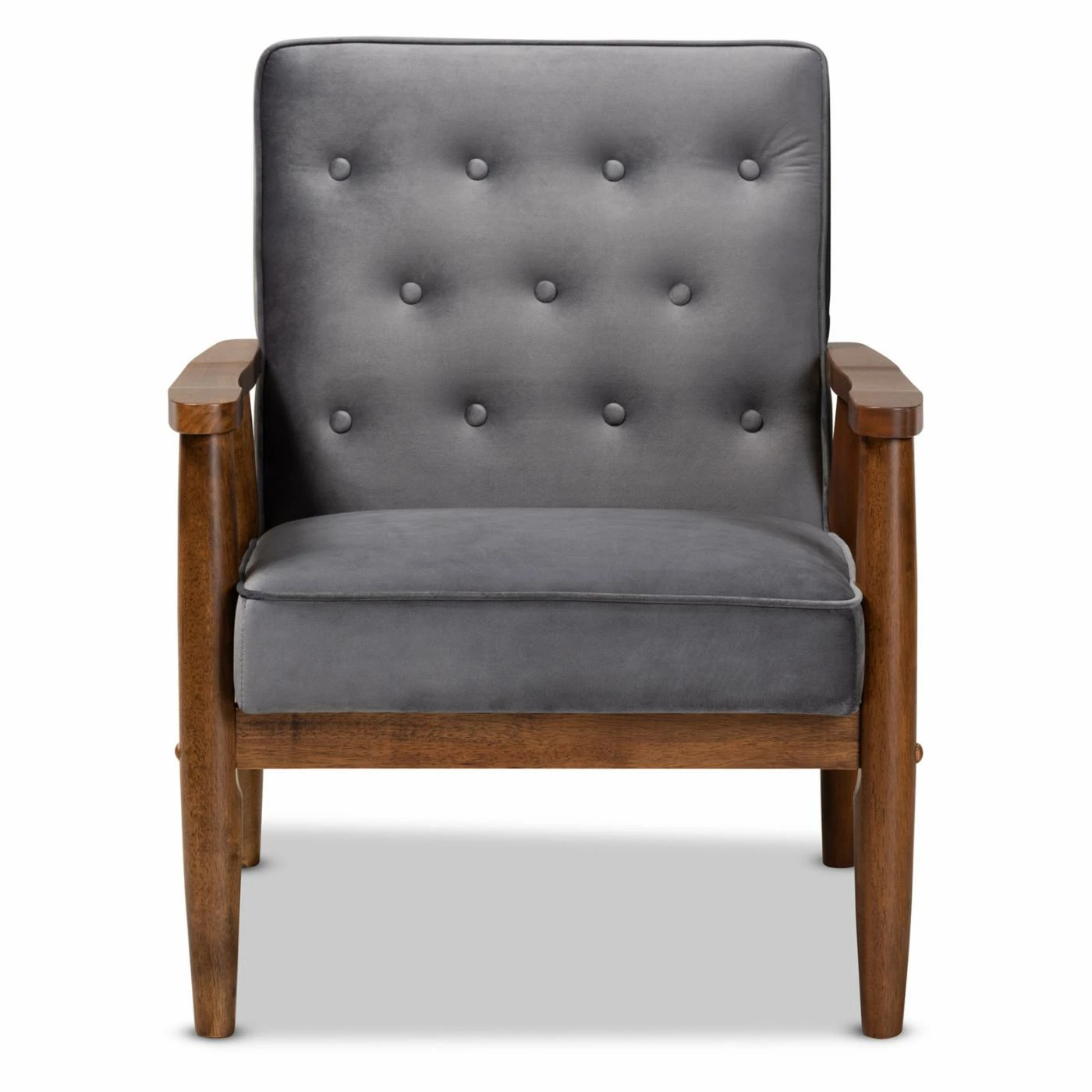 Top 10 ๐ Arm Chairs Baxton Studio Sorrento Velvet Tufted Lounge Chair ๐ - Image 3