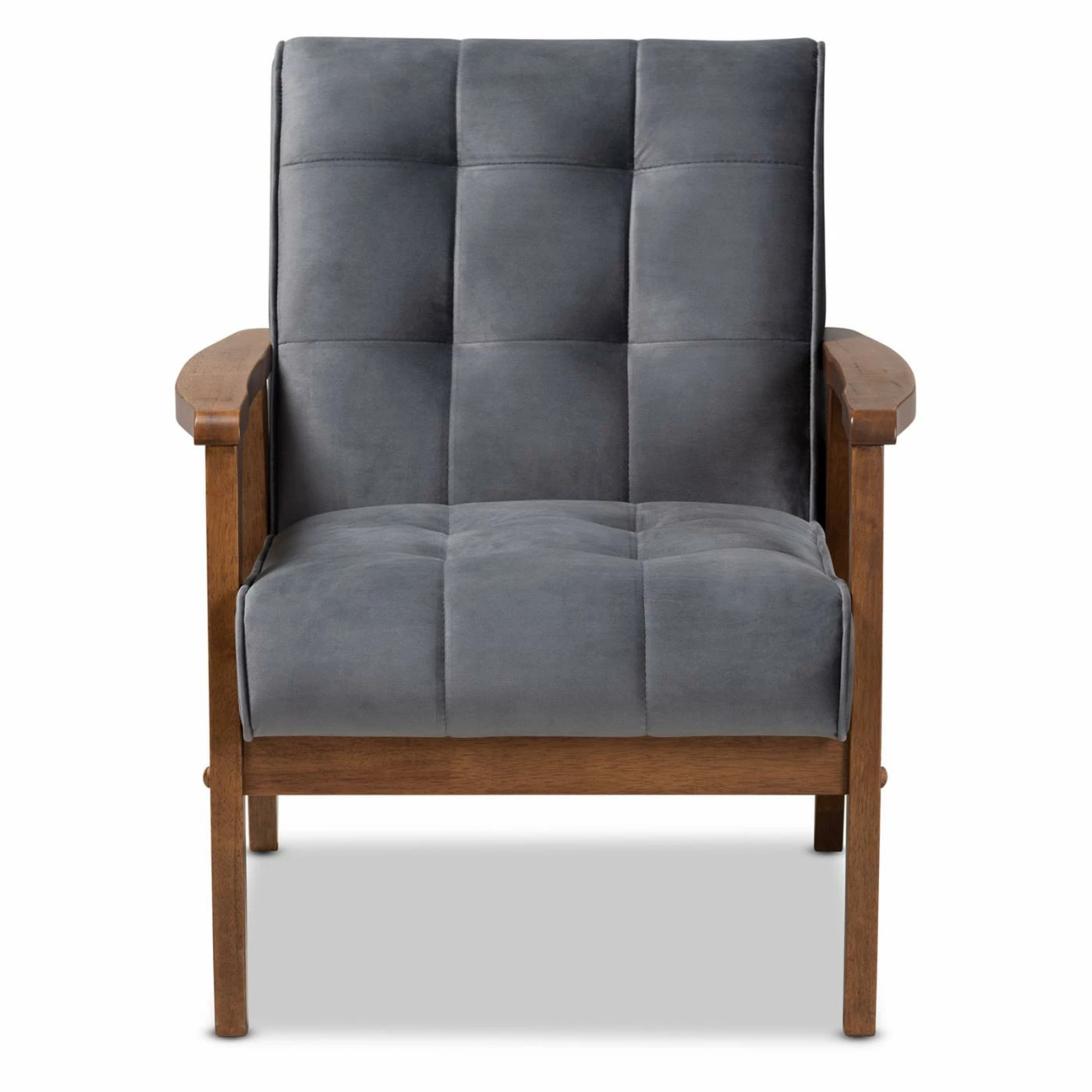 Deals ๐ Arm Chairs Baxton Studio Asta Velvet Tufted Arm Chair โญ - Image 3