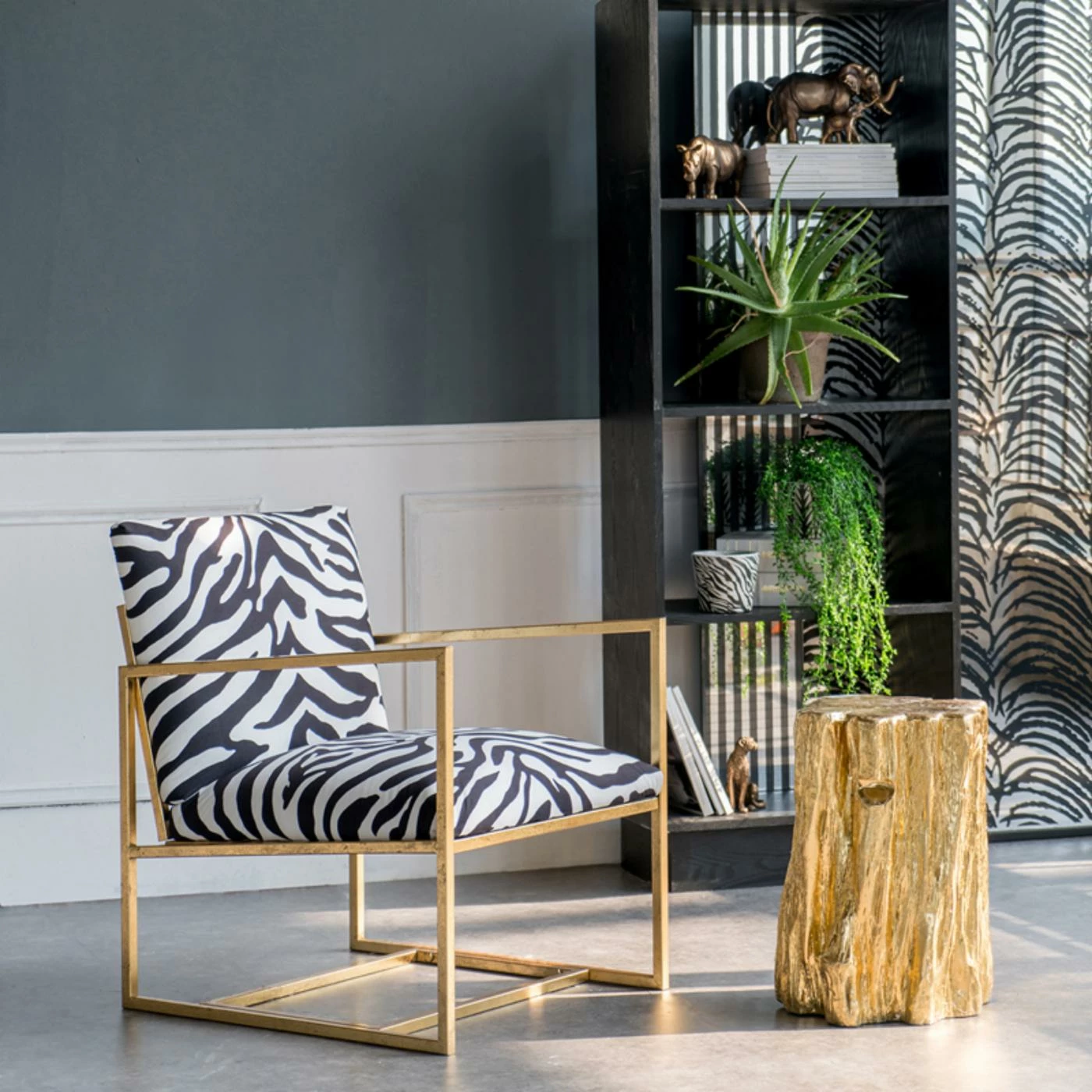 Best Pirce π A & B Home Arm Chairs A & B Home Zebra Print Armchair β€οΈ - Image 2
