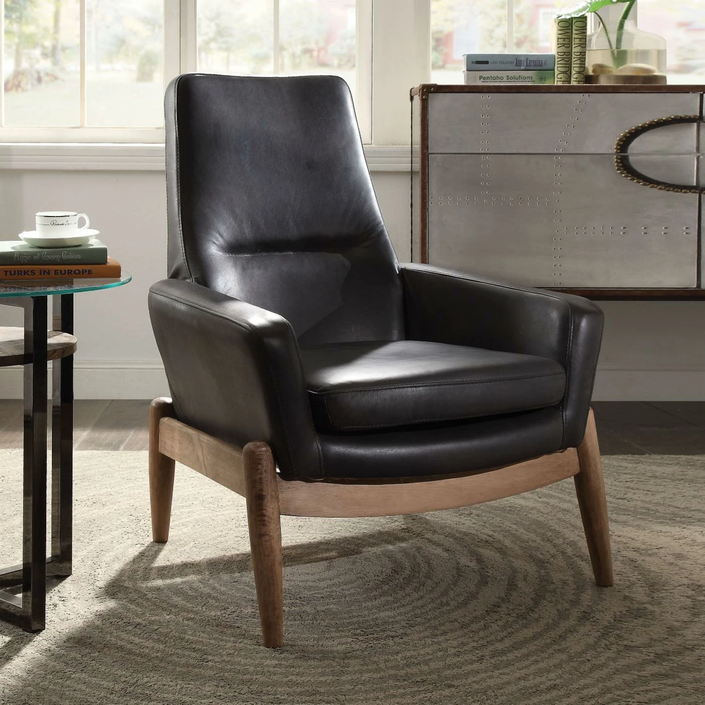 Best Pirce π Arm Chairs Acme Furniture Dolphin Accent Chair β€οΈ - Image 2