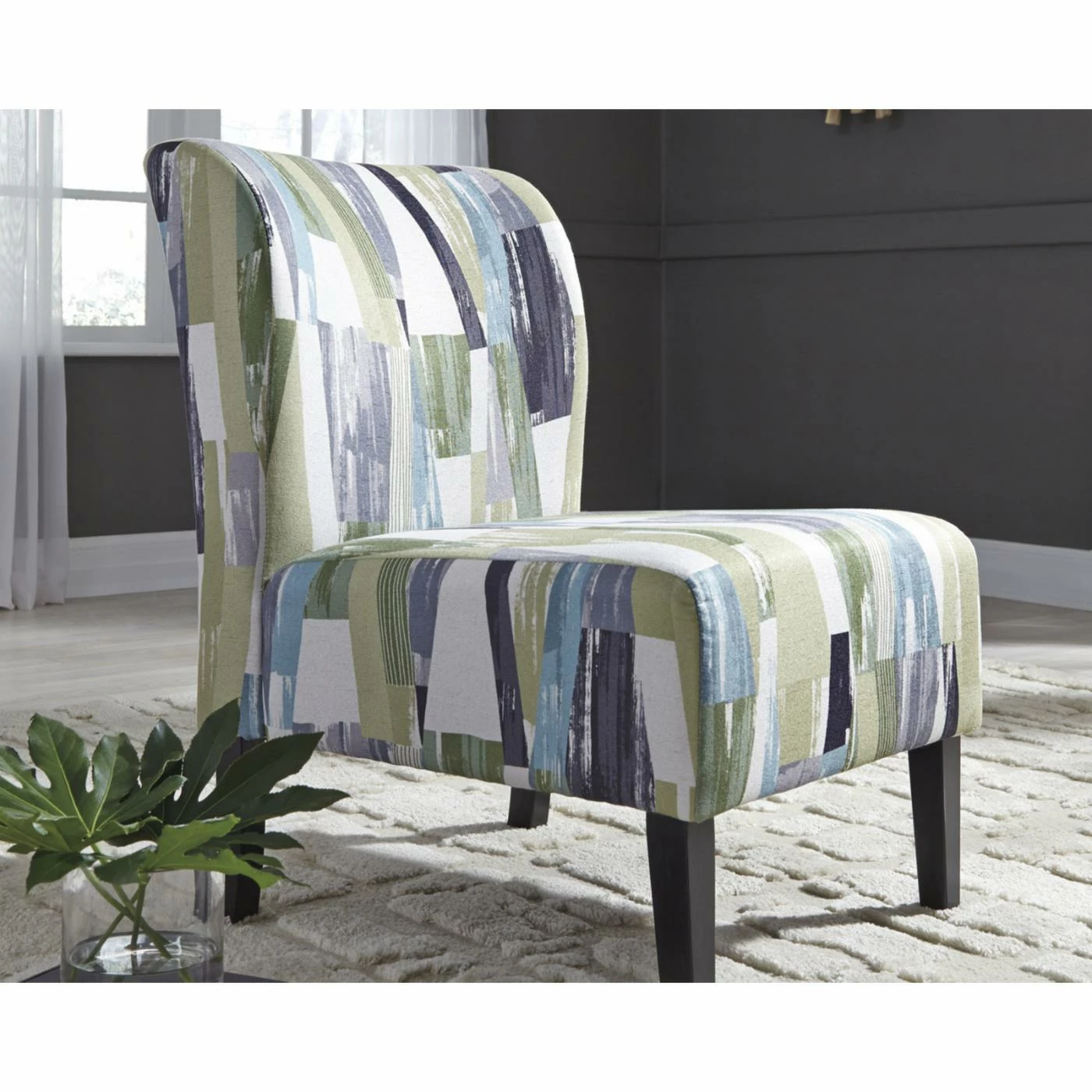 Promo ๐ Armless Chairs Signature Design By Ashley Triptis Fabric Accent Chair โค๏ธ - Image 2