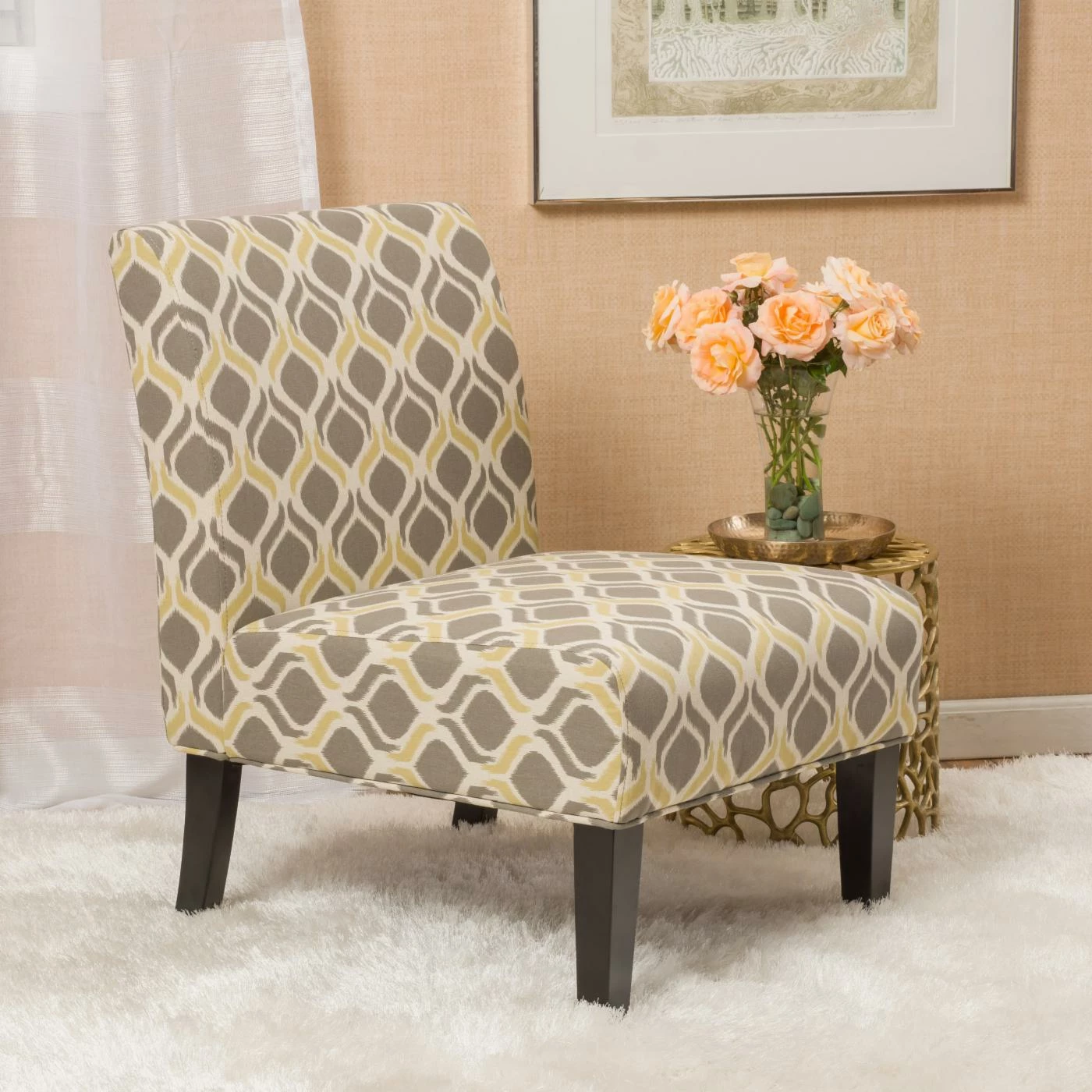 Brand new ๐ Best Selling Home Armless Chairs Kassi Upholstered Armless Accent Chair - Set Of 2 โค๏ธ - Image 2