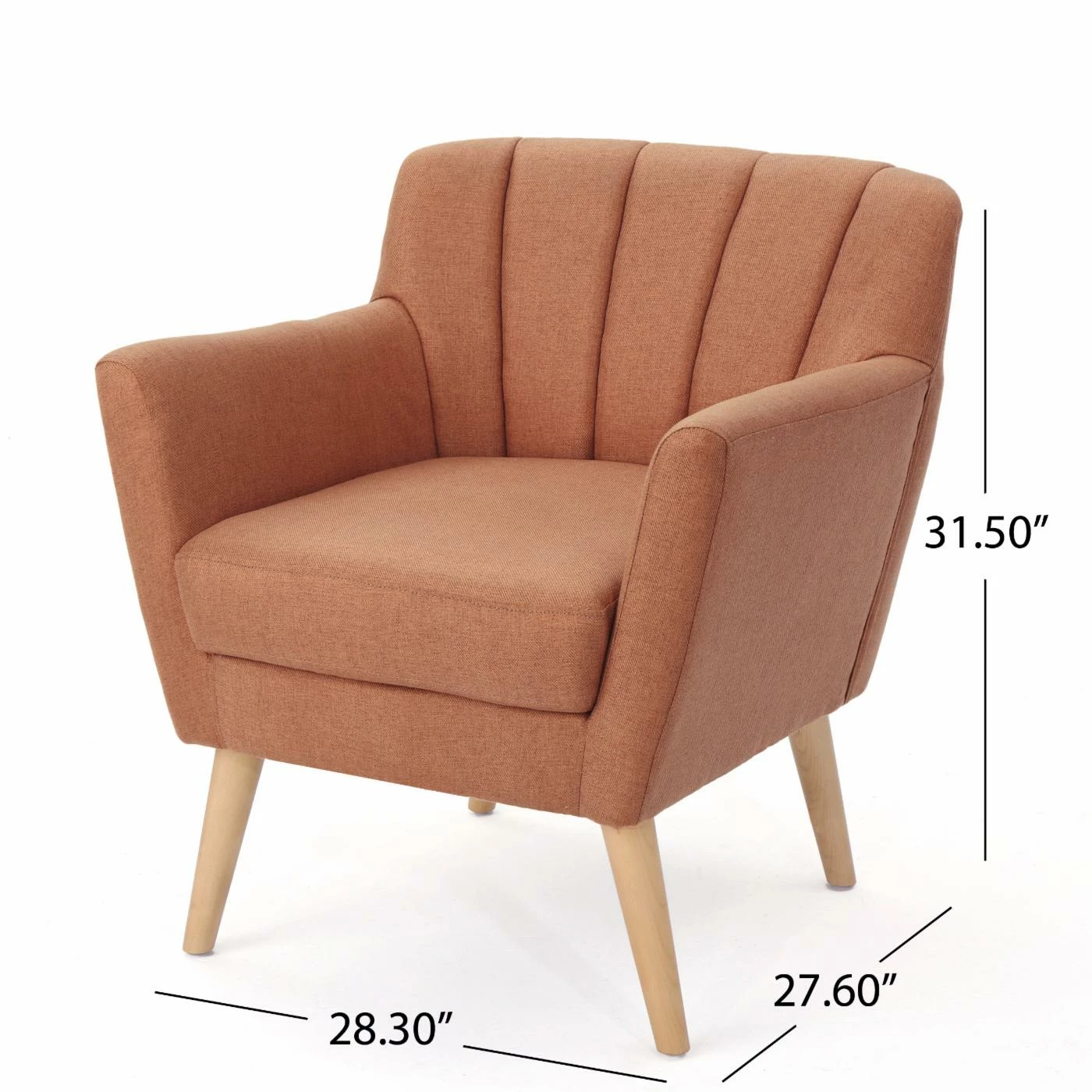 Deals ๐ Best Selling Home Arm Chairs Lewisville Merel Mid Century Modern Club Chair ๐ - Image 2