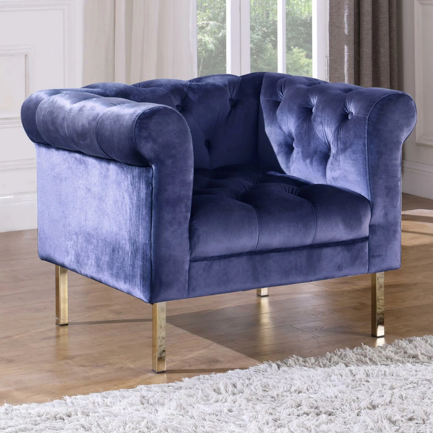 Cheap π₯ Club Chairs Chic Home Julian Velvet Club Chair π₯° - Image 2