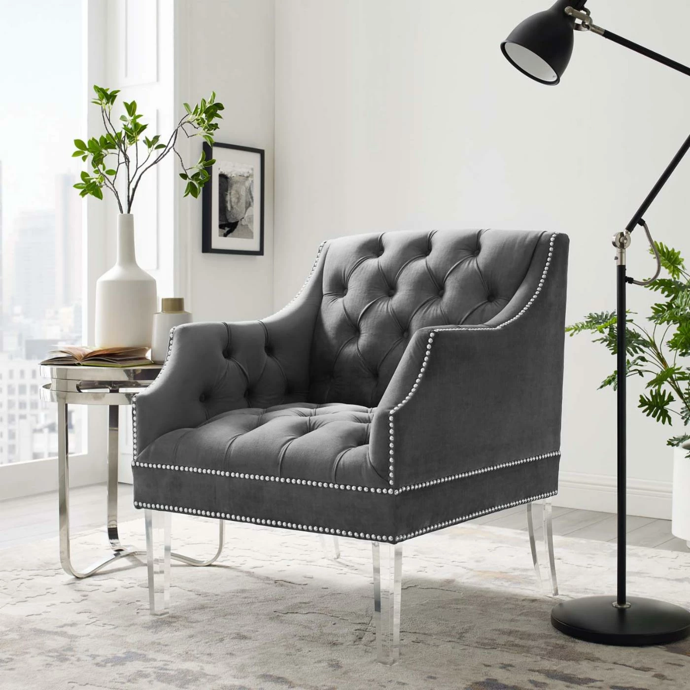 Top 10 ๐ Arm Chairs Modway Proverbial Tufted Button Accent Performance Velvet Arm Chair ๐ฅ - Image 2