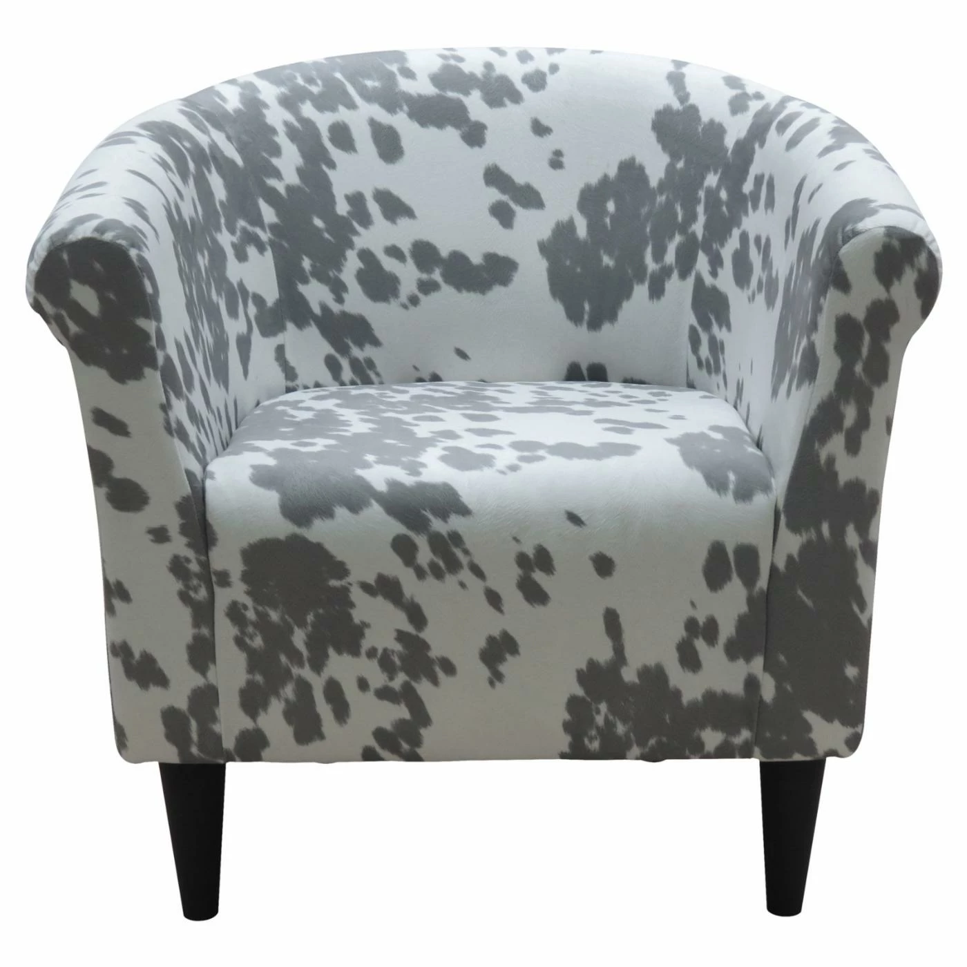 Wholesale ๐ Barrel Chairs Fox Hill Savannah Club Chair - Cowhide Silver ๐ - Image 2