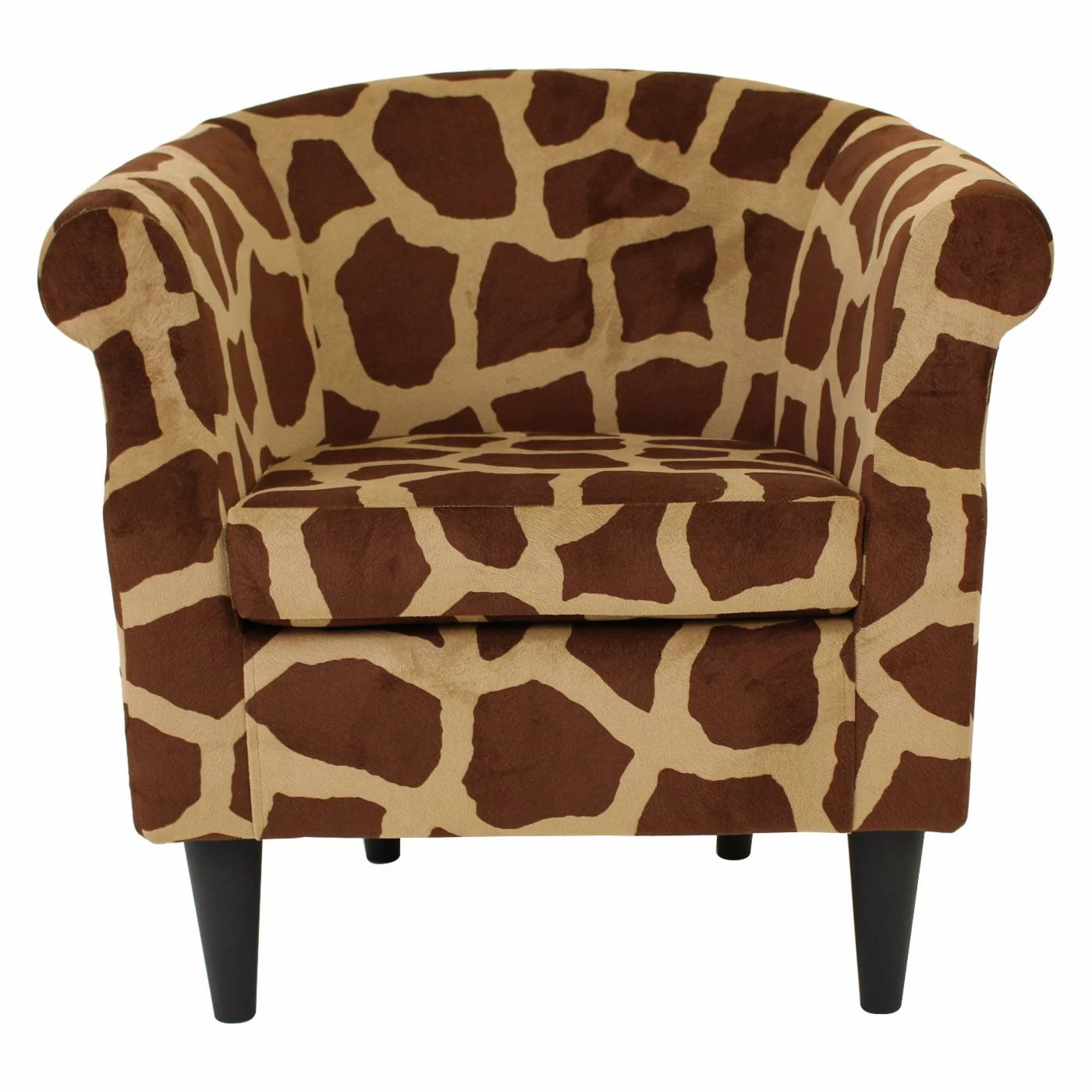 Flash Sale ⭐ Barrel Chairs Fox Hill Nikole Giraffe Print Club Chair ✨ - Image 2