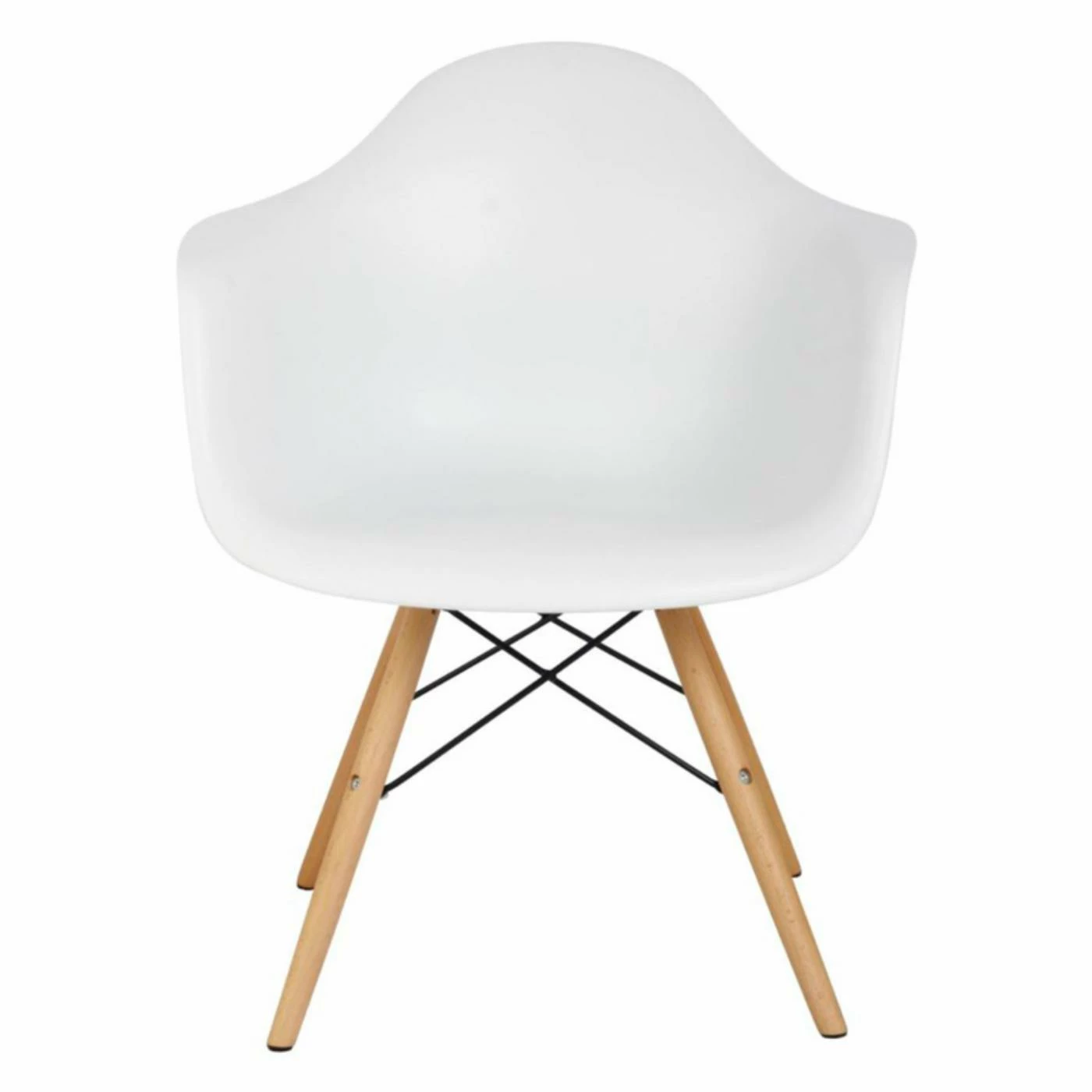 Best Pirce βοΈ Arm Chairs Hodedah Imports Bucket Studio Chair In White π - Image 2