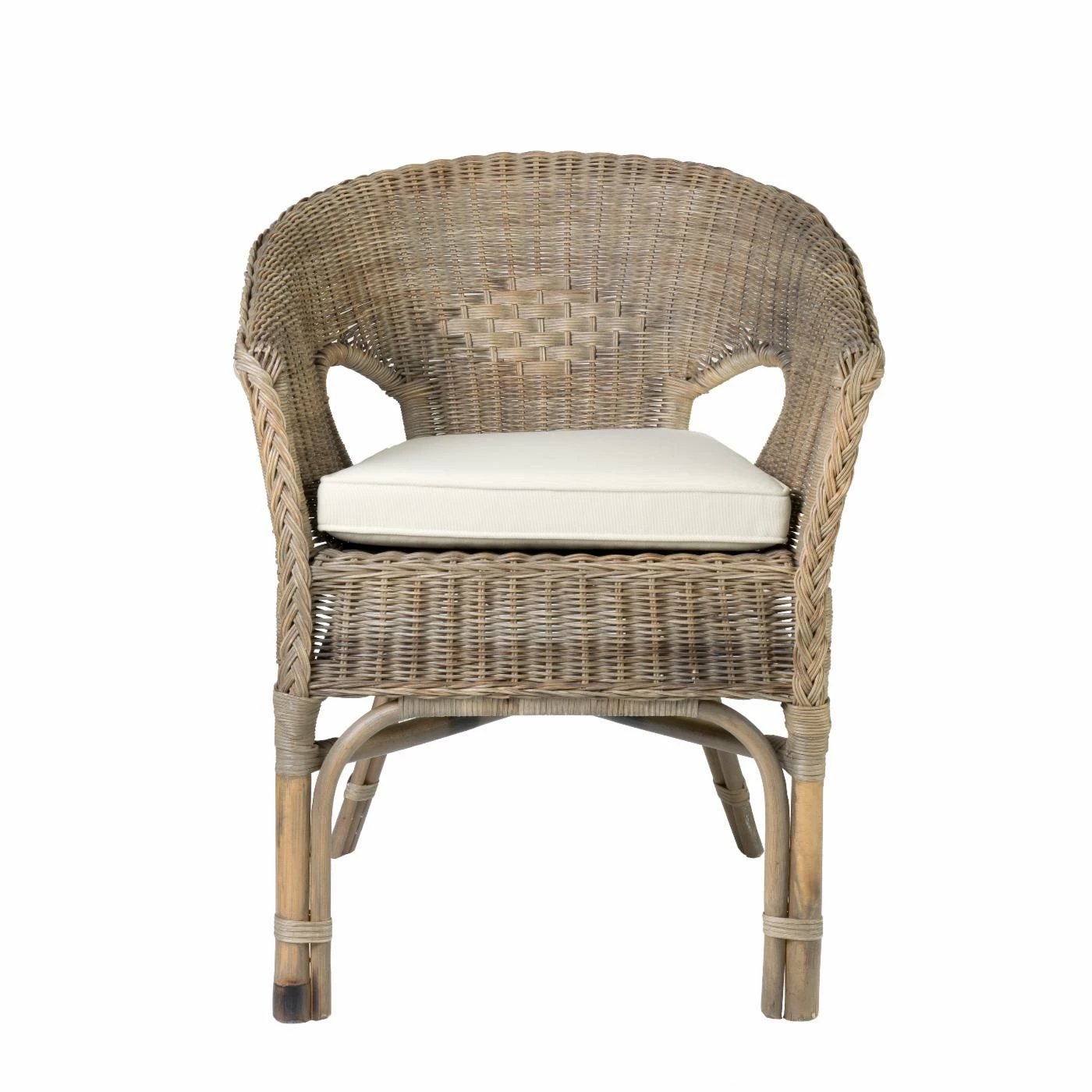 Best deal ๐ฏ Barrel Chairs East At Main Rattan Square Accent Chair โค๏ธ - Image 2