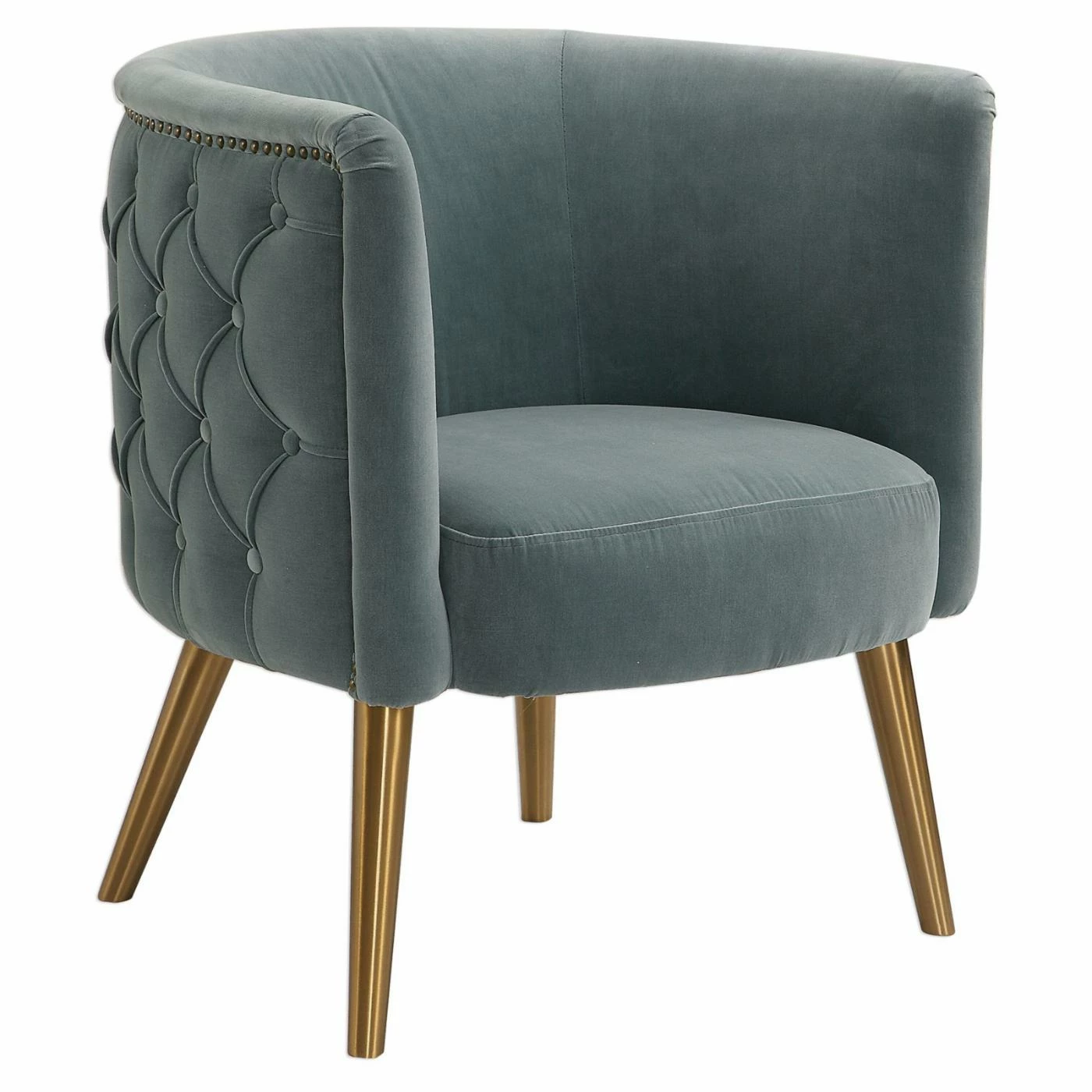 Wholesale ๐ Barrel Chairs Uttermost Haider Gray Accent Chair ๐ฅฐ - Image 2