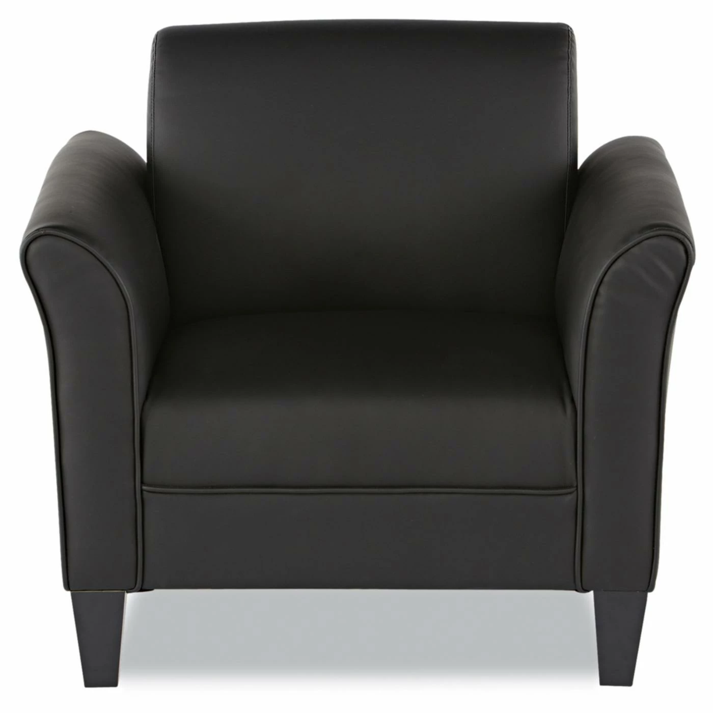 Buy โค๏ธ Arm Chairs Alera Reception Lounge Series Leather Club Chair - Black โค๏ธ - Image 2