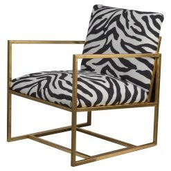 Best Pirce 👍 A & B Home Arm Chairs A & B Home Zebra Print Armchair ❤️