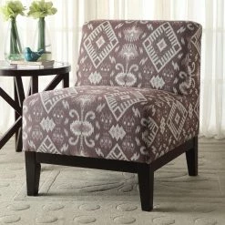 Cheapest 🎉 Armless Chairs Acme Furniture Hinte Accent Chair - Global Print Fabric ❤️