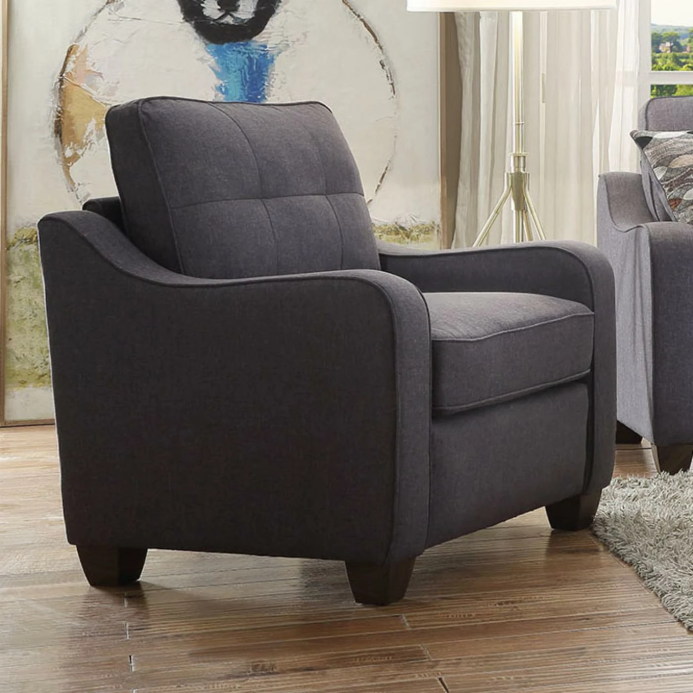 Discount โญ Arm Chairs Acme Furniture Cleavon II Linen Chair ๐