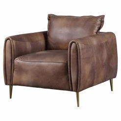 Cheapest ๐ Arm Chairs Acme Furniture Burgess Vintage Leather Accent Chair ๐ฅฐ