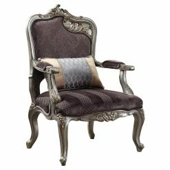 Top 10 ⭐ Arm Chairs Acme Furniture Picardy Velvet Accent Chair With Pillow ✨