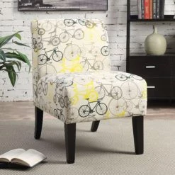 New 🛒 Armless Chairs Benzara Bicycle Accent Chair 🔔