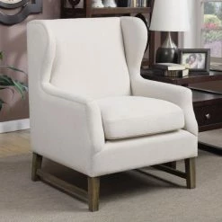 Flash Sale 🔥 Wingback Chairs Benzara Aesthetically Refined Accent Chair ✔️