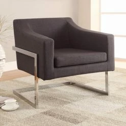 Budget 😉 Arm Chairs Benzara Dapperly Styled Accent Chair ✔️