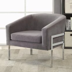 Promo 👏 Barrel Chairs Benzara Significantly Contemporary Accent Chair ❤️