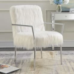 Promo ❤️ Arm Chairs Benzara Elegantly Chic Accent Chair 💯