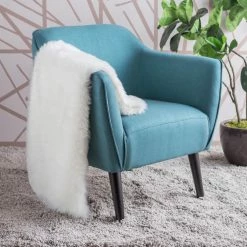 Best Pirce ⌛ Best Selling Home Barrel Chairs Cedric Fabric Arm Chair ❤️