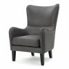 Buy ⌛ Best Selling Home Wingback Chairs Lorenzo Fabric High Back Studded Chair 🧨