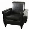 Discount 🧨 Best Selling Home Arm Chairs Black Square Back Club Chair 😍